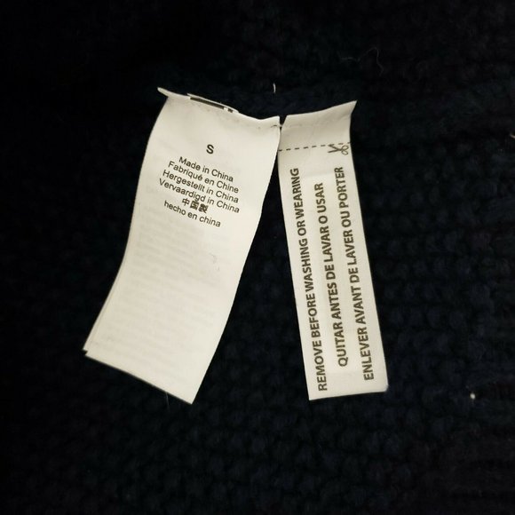 J. Crew Zigzag Fair Isle Sweater Wool Blend Navy Blue in Small - Picture 5 of 8